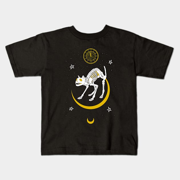 Death - Tarot Cats Kids T-Shirt by Marlopoly